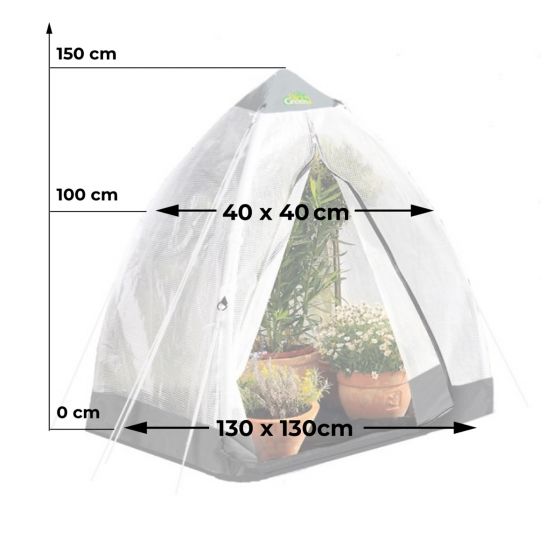 Tente de protection hivernale pour plantes exotiques - L 240 cm x 240 cm -  MyPalmShop